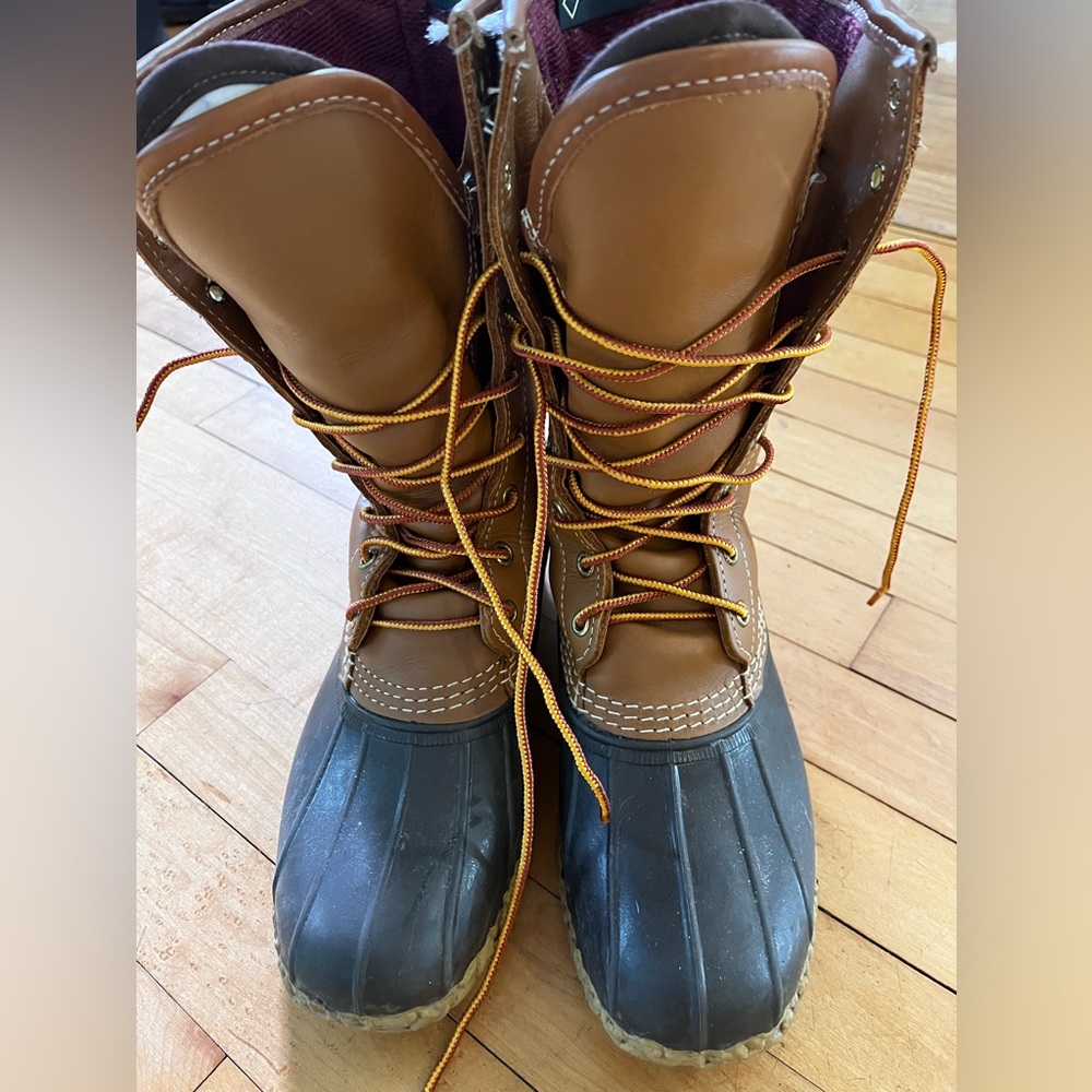 Unisex LL Bean Boots Sz 7mens 9womens USA Tall Goretex Thinsulate Duck Boots